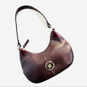 Vintage Dooney & Bourke Brown Leather Shoulder Bag